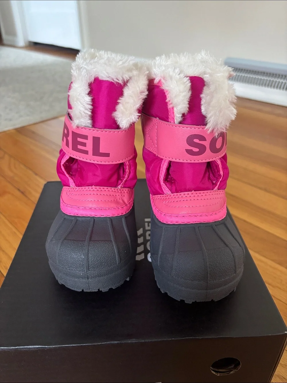 Toddler Sorel Snow Commander Snow Boot Pink Size 6 NEW